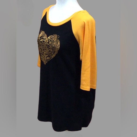 Pittsburgh‎ Steelers “A Heart for Black and Gold” Contemporary, Embellished, XL - Picture 4 of 9